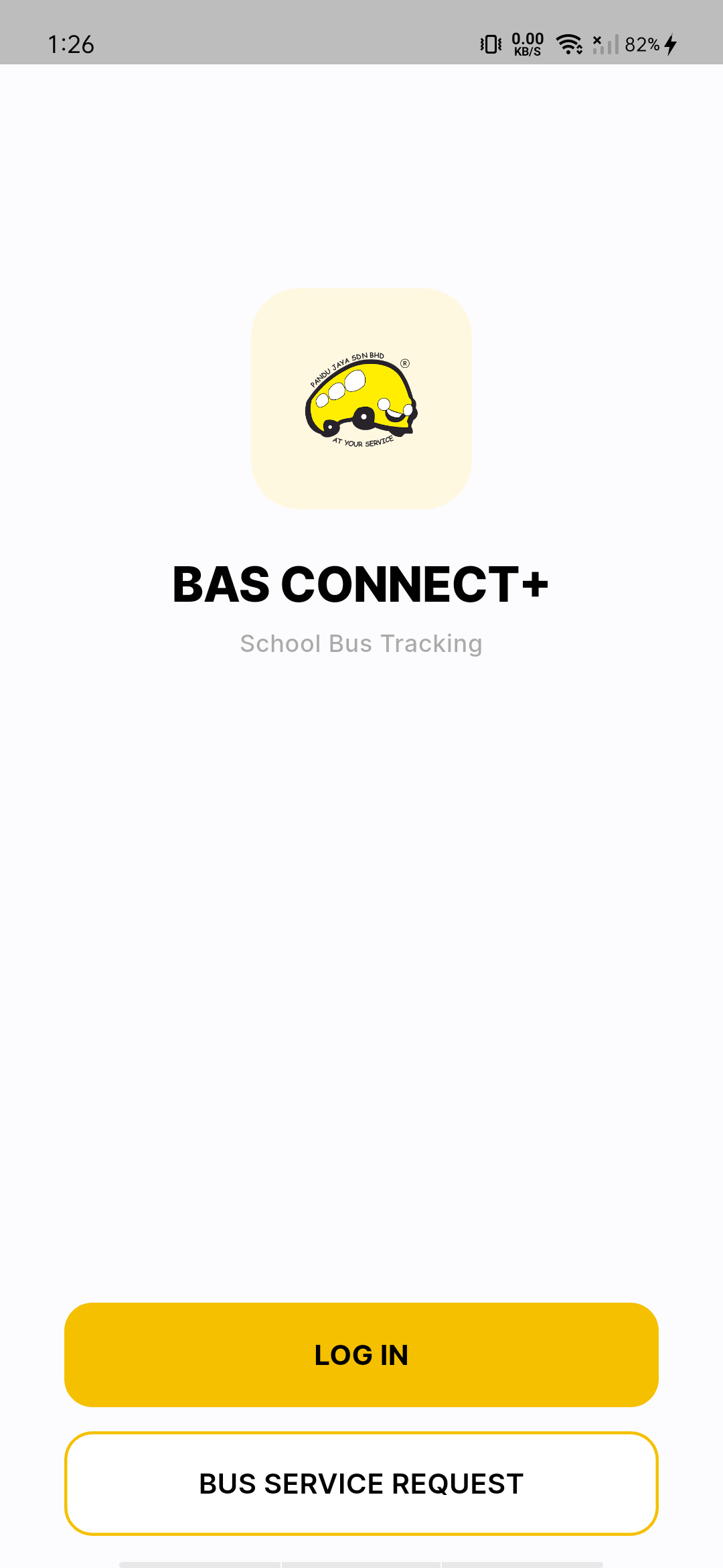 BAS Connect+ screen